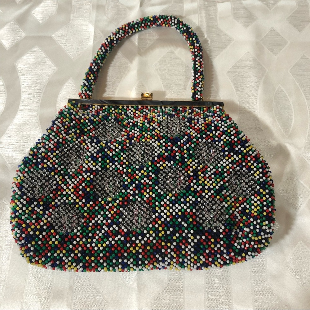 Vintage 1960s Beaded Clutch